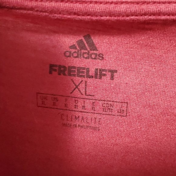 Adidas Men's Red FREELIFT Athletic T-shirt XL - Picture 6 of 7